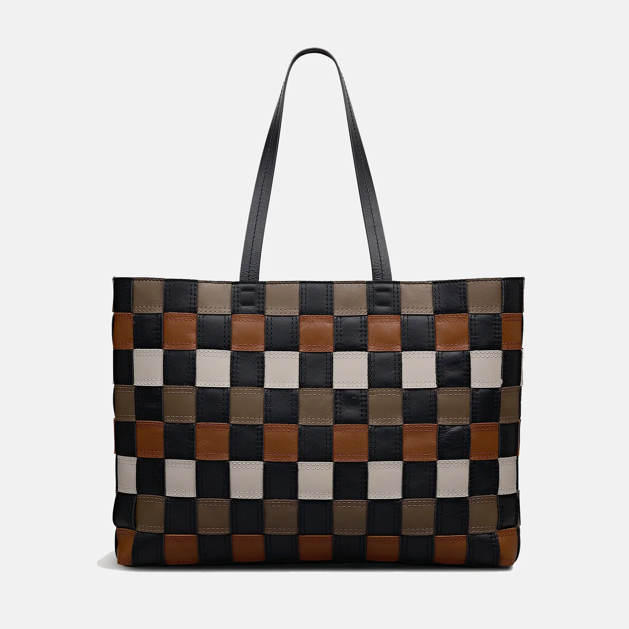 The Abbey Patchwork Extra Large Open Top Tote Bag