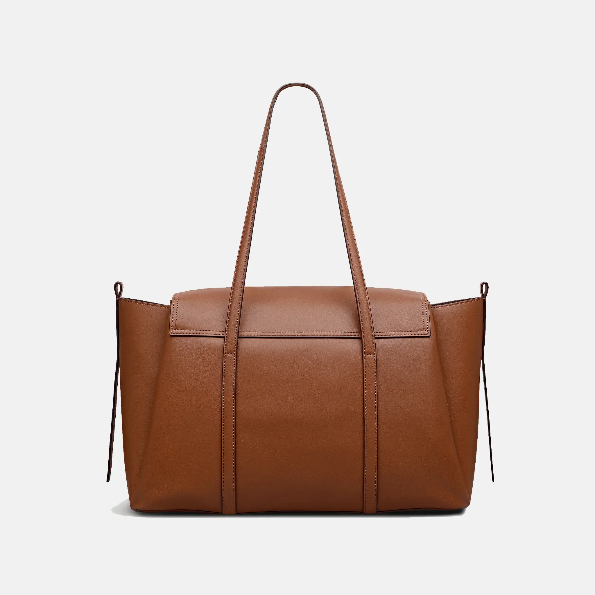 The Chancery Large Flapover Cognac Shoulder Bag